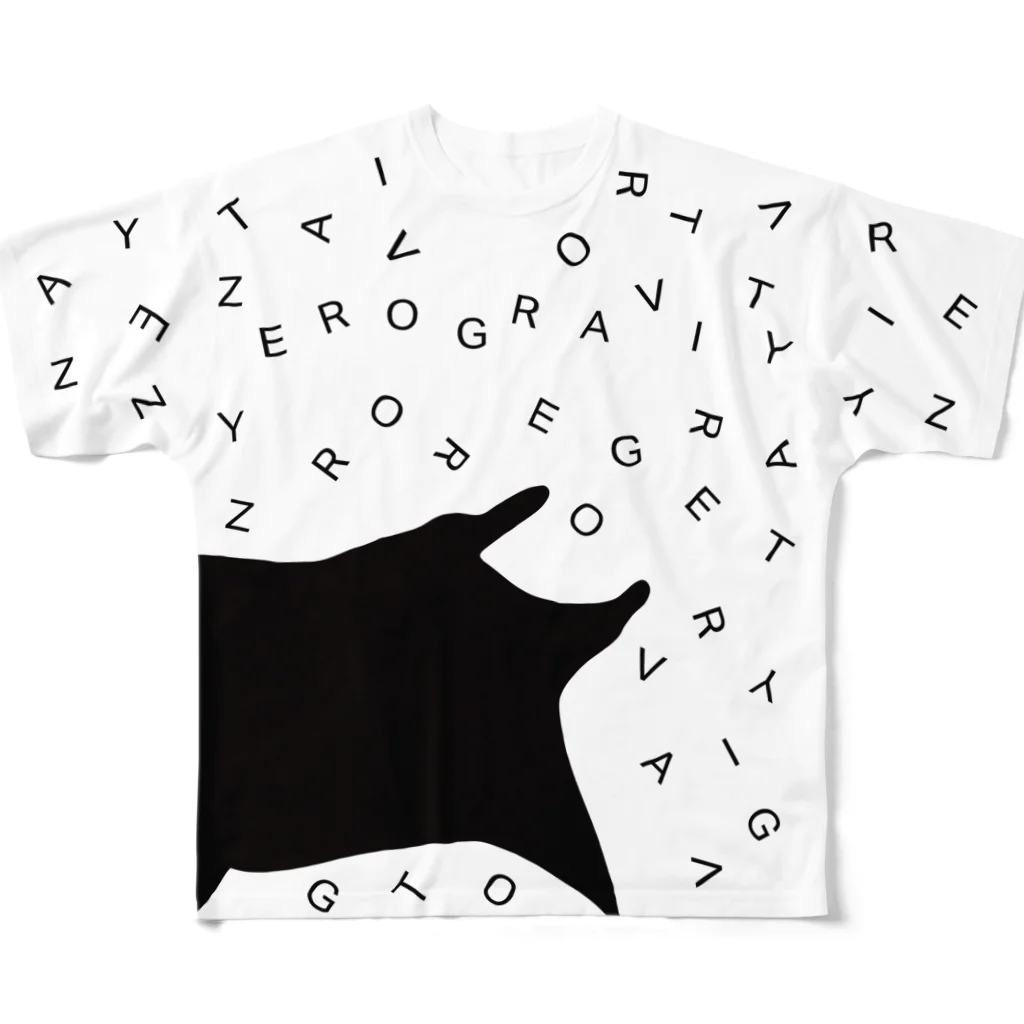 ZEROGRAVITY_officialshopのZERO GRAVITYロゴ フルグラTシャツ フルグラフィックTシャツ