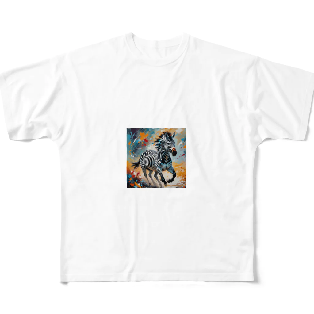 sakucchoの神秘なシマウマ All-Over Print T-Shirt