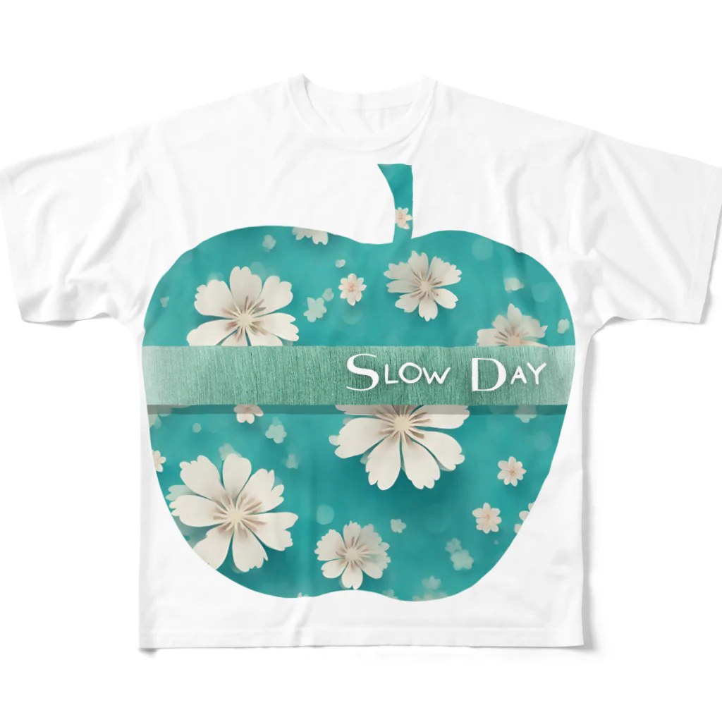 evening-fiveのSLOW DAY 003 フルグラフィックTシャツ