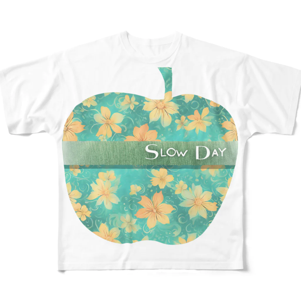 evening-fiveのSLOW DAY 004 フルグラフィックTシャツ