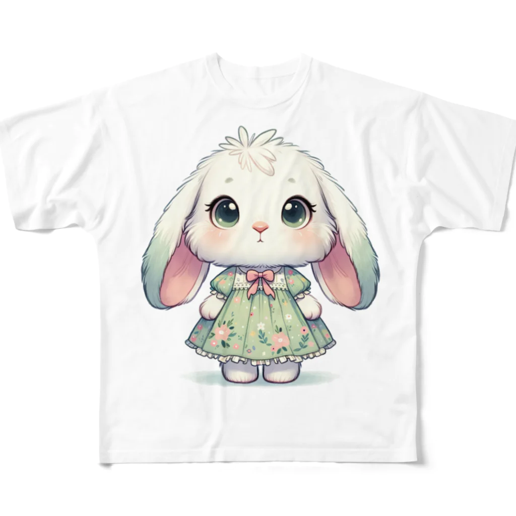 Kojironのうさちゃん All-Over Print T-Shirt