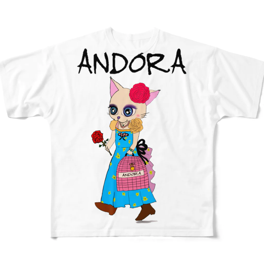 ANDORAの花を買いに フルグラフィックTシャツ