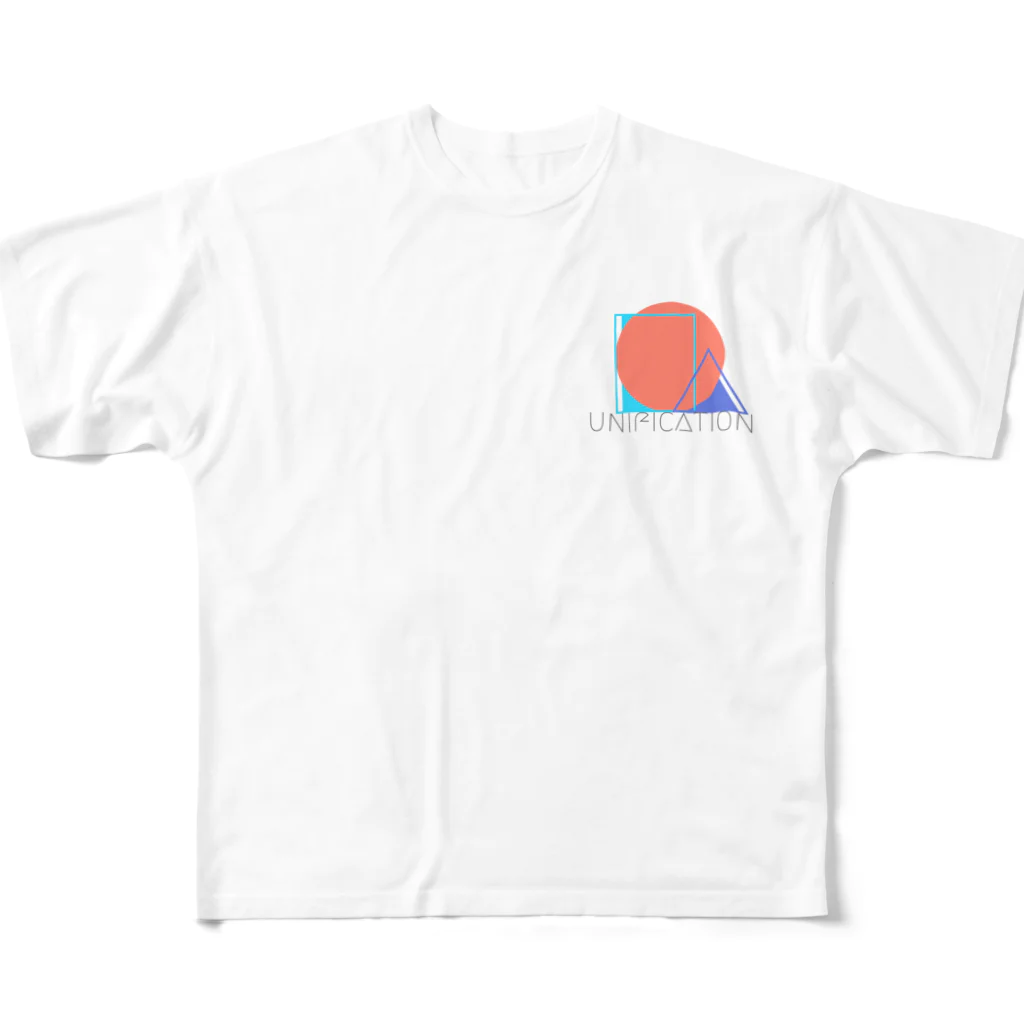 架空企業のTシャツ屋さんのunification tシャツ All-Over Print T-Shirt
