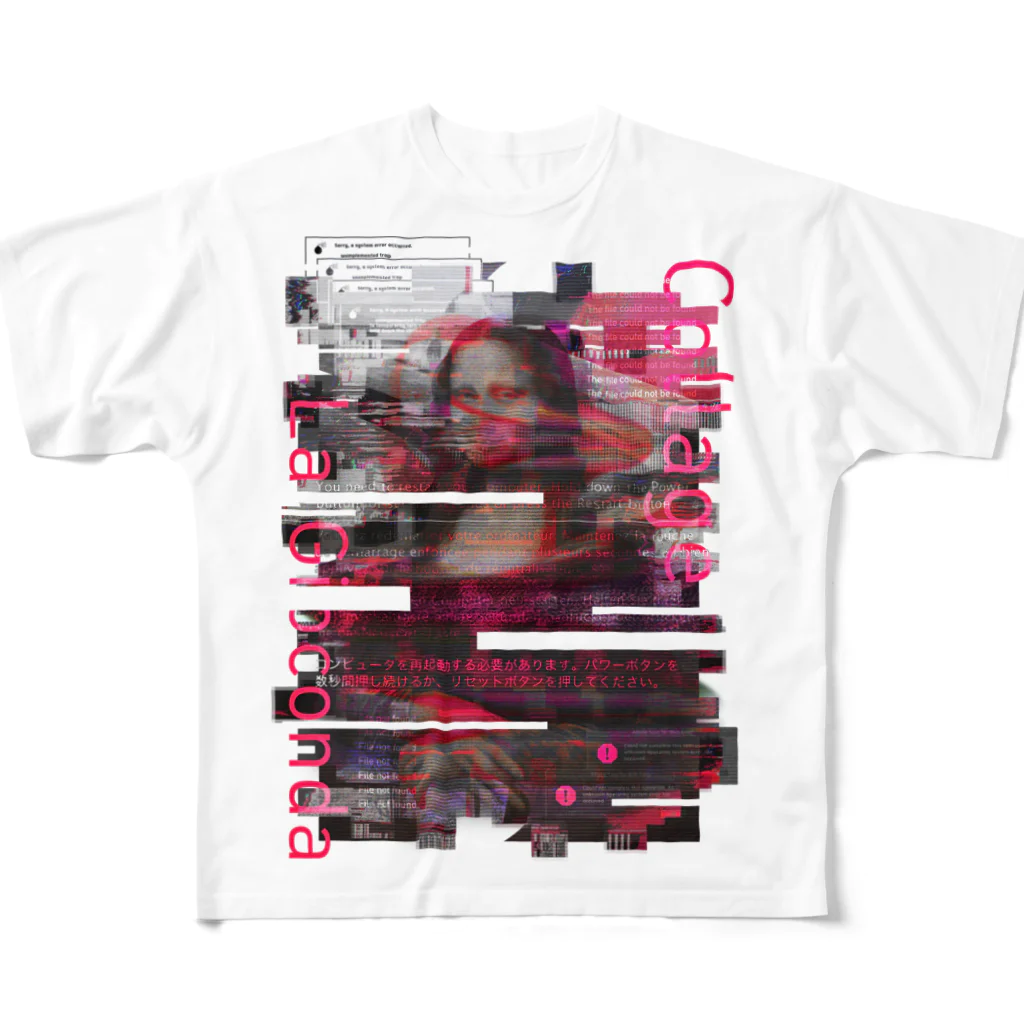 カズシフジイのモナリザコラージュ3-2 All-Over Print T-Shirt