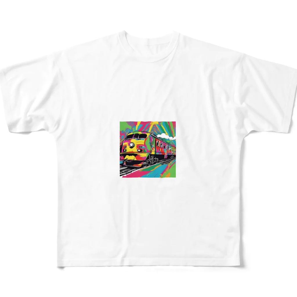 NeoPopGalleryのPOPARTtrain All-Over Print T-Shirt
