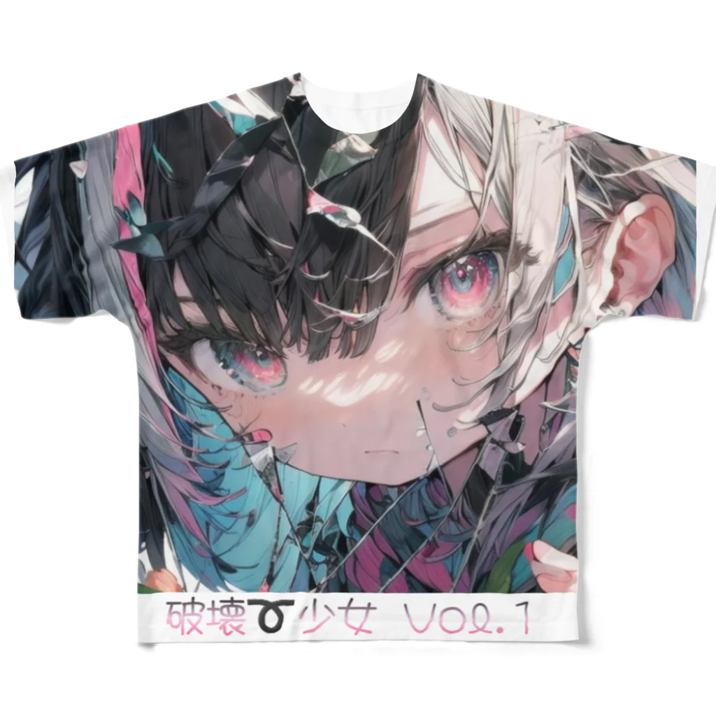 ゆう➰にゃき♥️の破壊➰少女💕Vol.1　full✨ All-Over Print T-Shirt