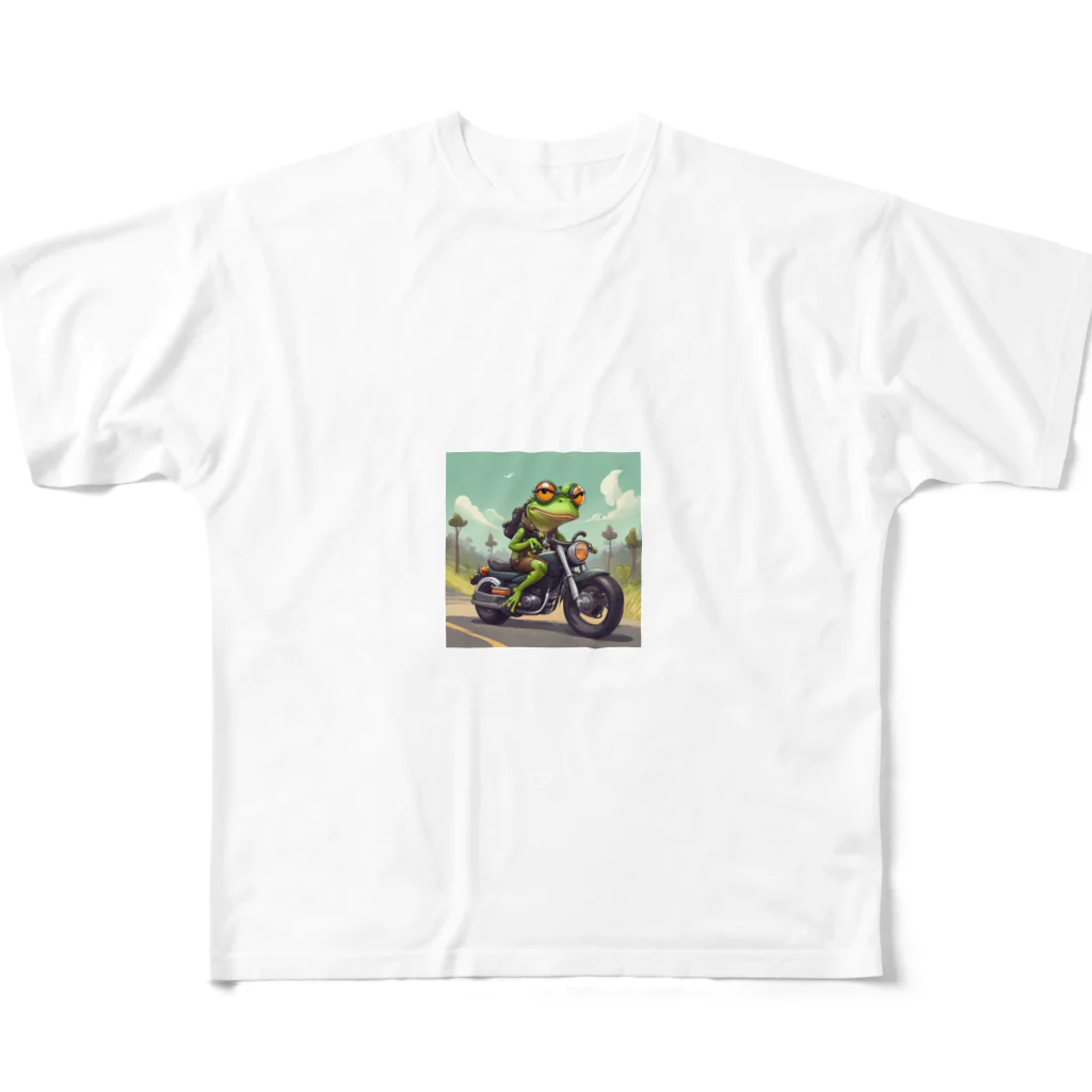 二宮大輔のカエルライダー4兄弟　次男　ルカ フルグラフィックTシャツ