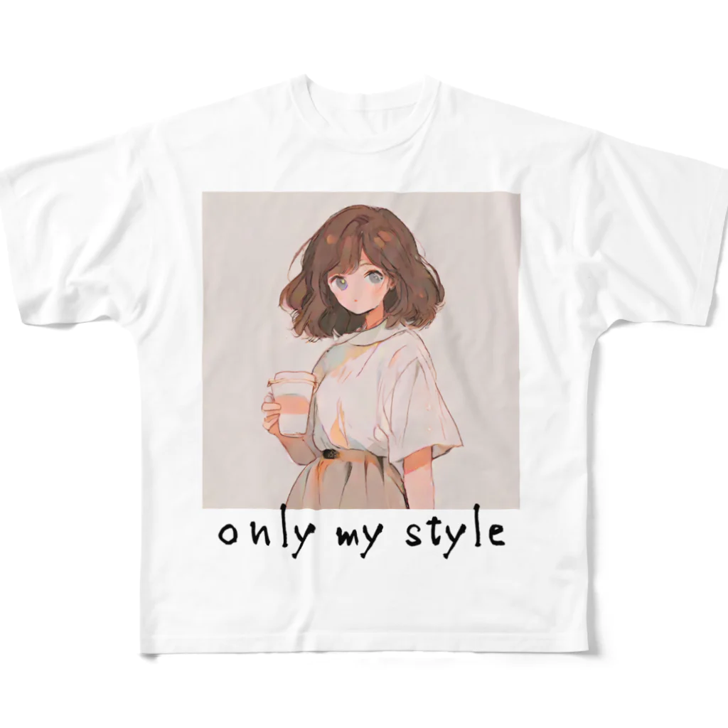 Only my styleのonly my style　ー自分色シリーズ7ー フルグラフィックTシャツ