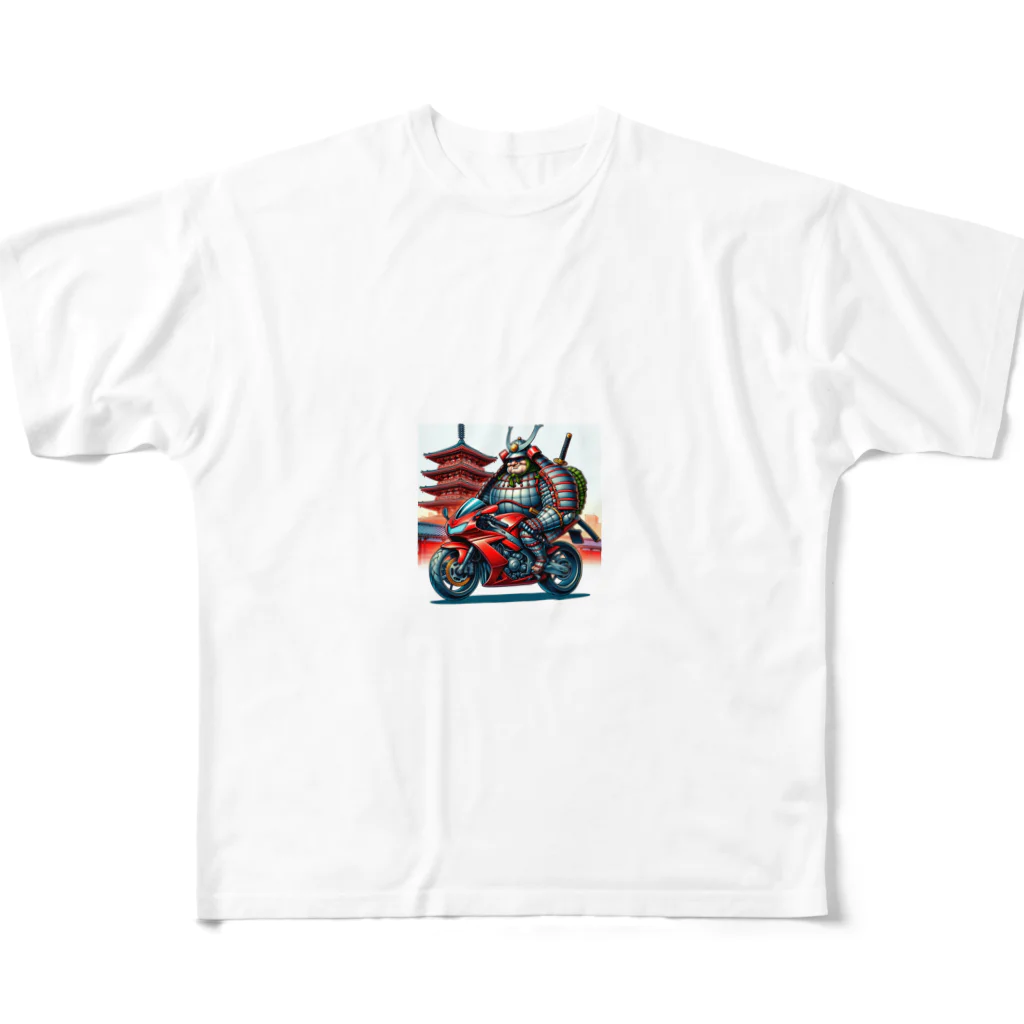 日本文化デザインショップのサムライ　スピードスター All-Over Print T-Shirt