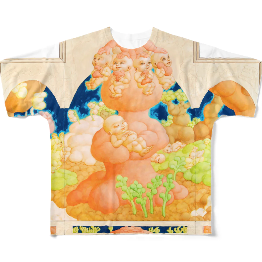 Mariko Nakamuraの満ちみちた日に All-Over Print T-Shirt
