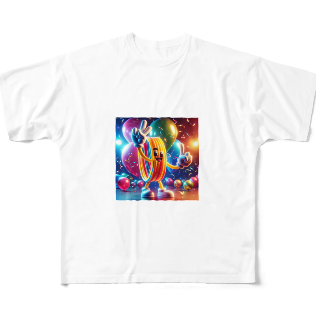 らばーばんどすとあの人型輪ゴム【イラスト風】 All-Over Print T-Shirt