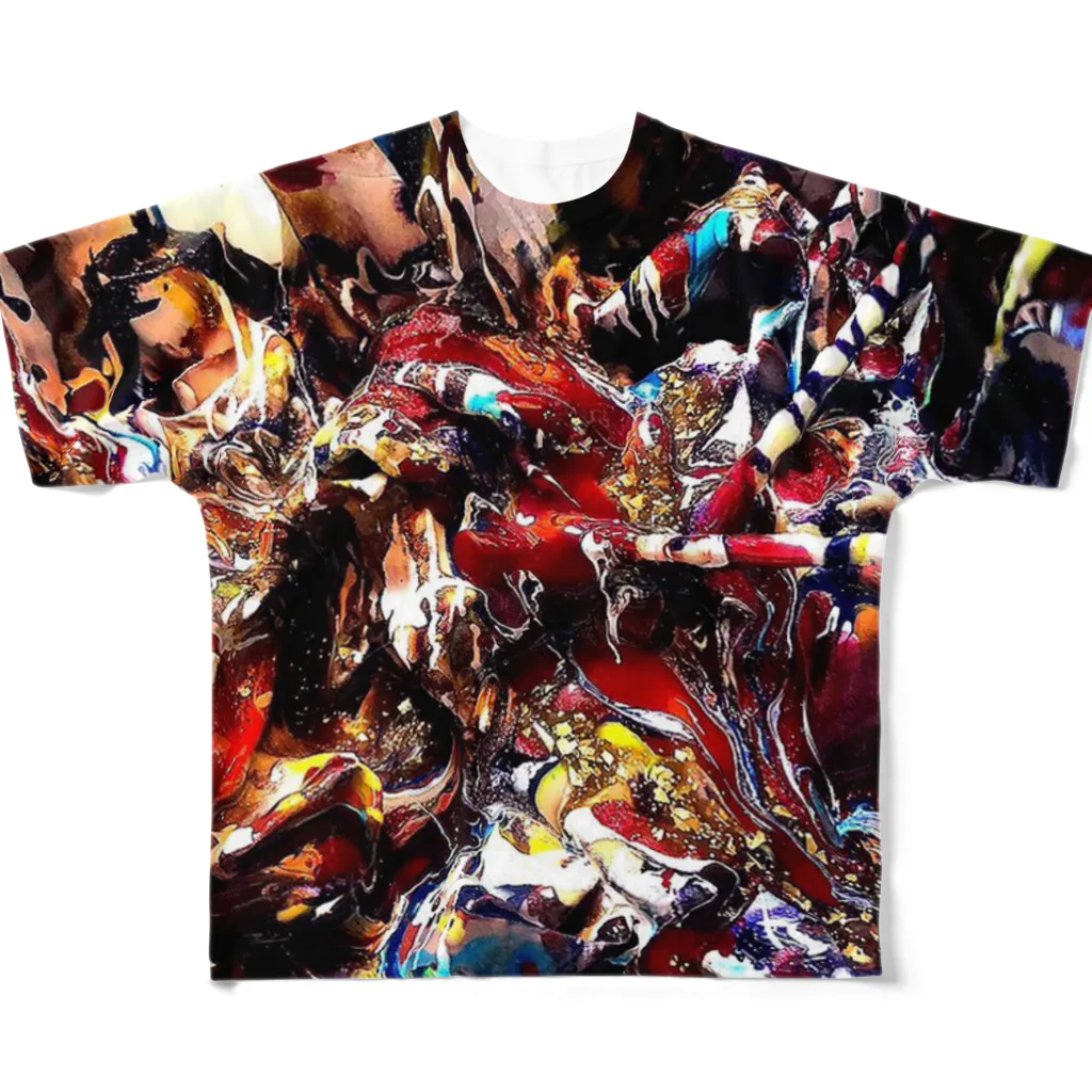 探花のcolor color All-Over Print T-Shirt