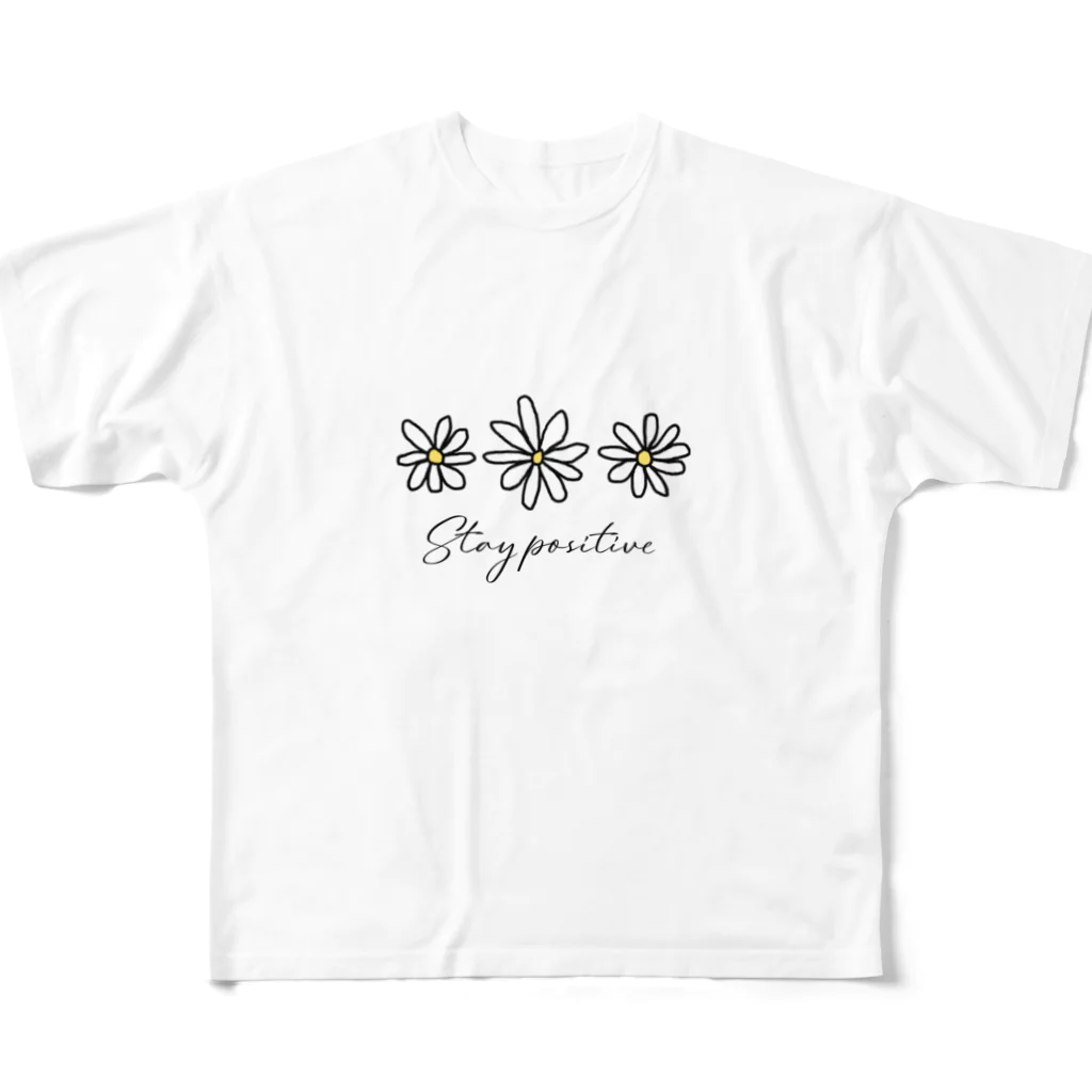 Myselfのpositivelife フルグラフィックTシャツ