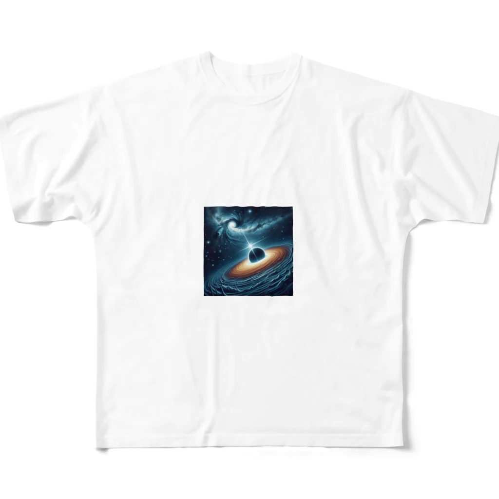 takao89の幻想的な宇宙 フルグラフィックTシャツ