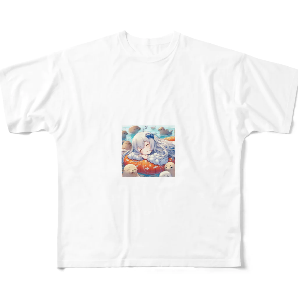 HERAX(へラックス）2号店の南極でアザラシと夢の中へ All-Over Print T-Shirt