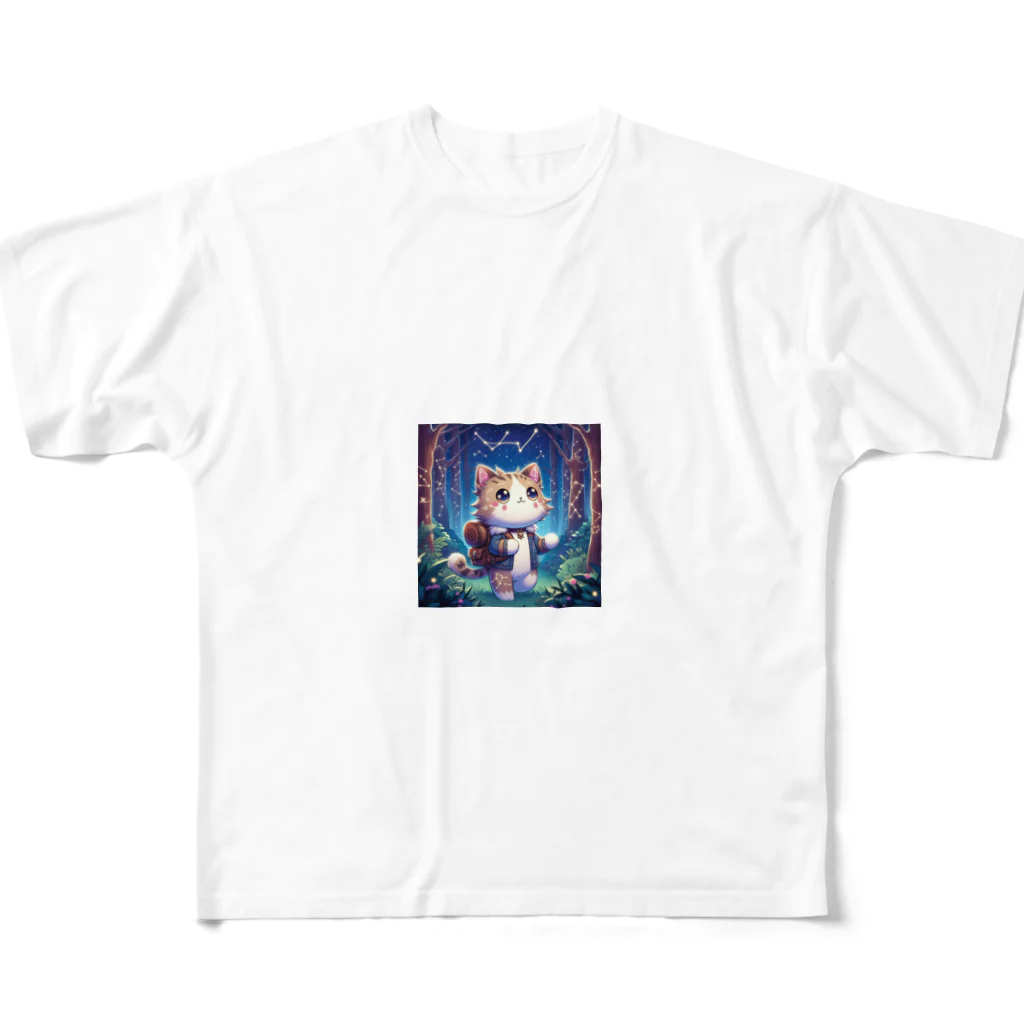 GDWEEDの犬 冒険家  All-Over Print T-Shirt