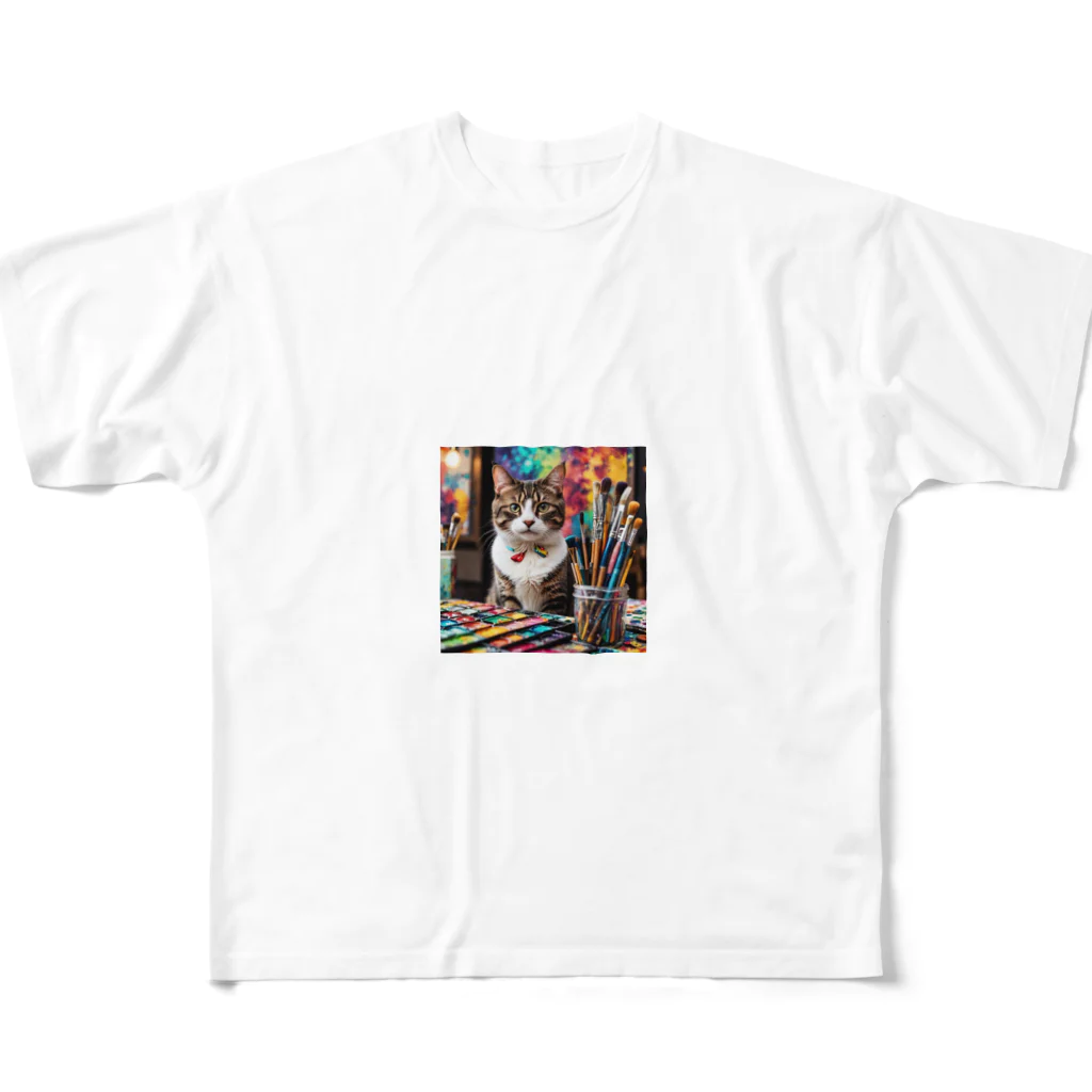 YUYUYのネコちゃん All-Over Print T-Shirt