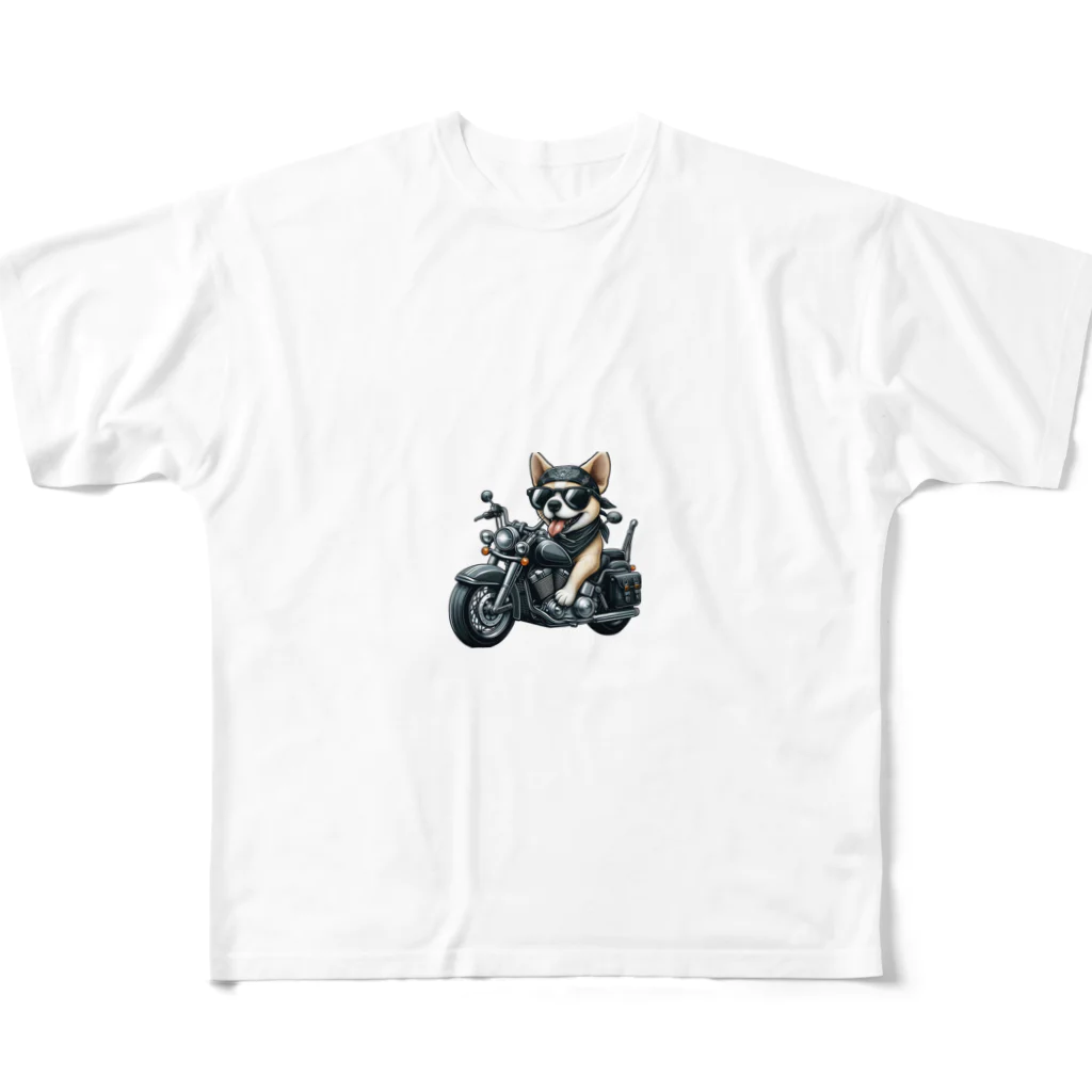 バイカーズクラブのAmericandog All-Over Print T-Shirt