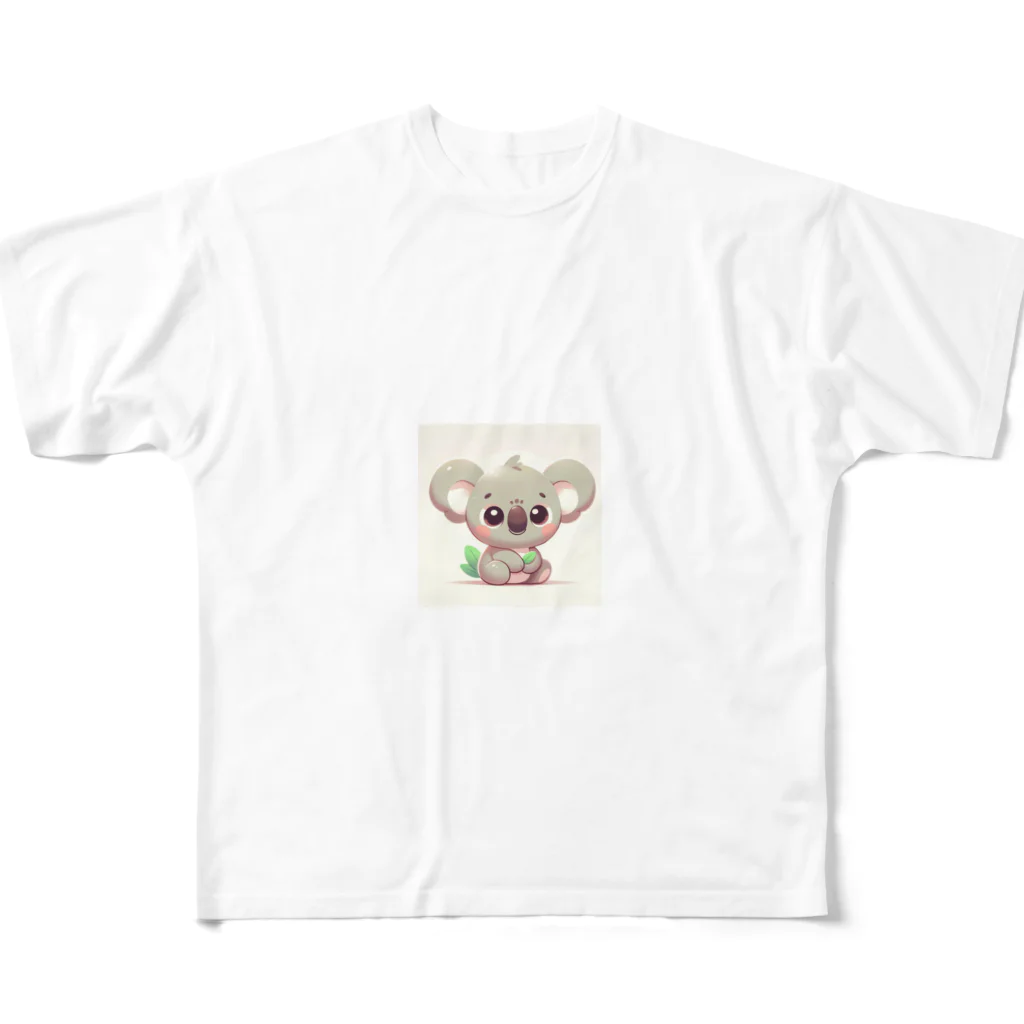 Akira_animalZooのらぶりーコアラちゃん[Mサイズ] フルグラフィックTシャツ