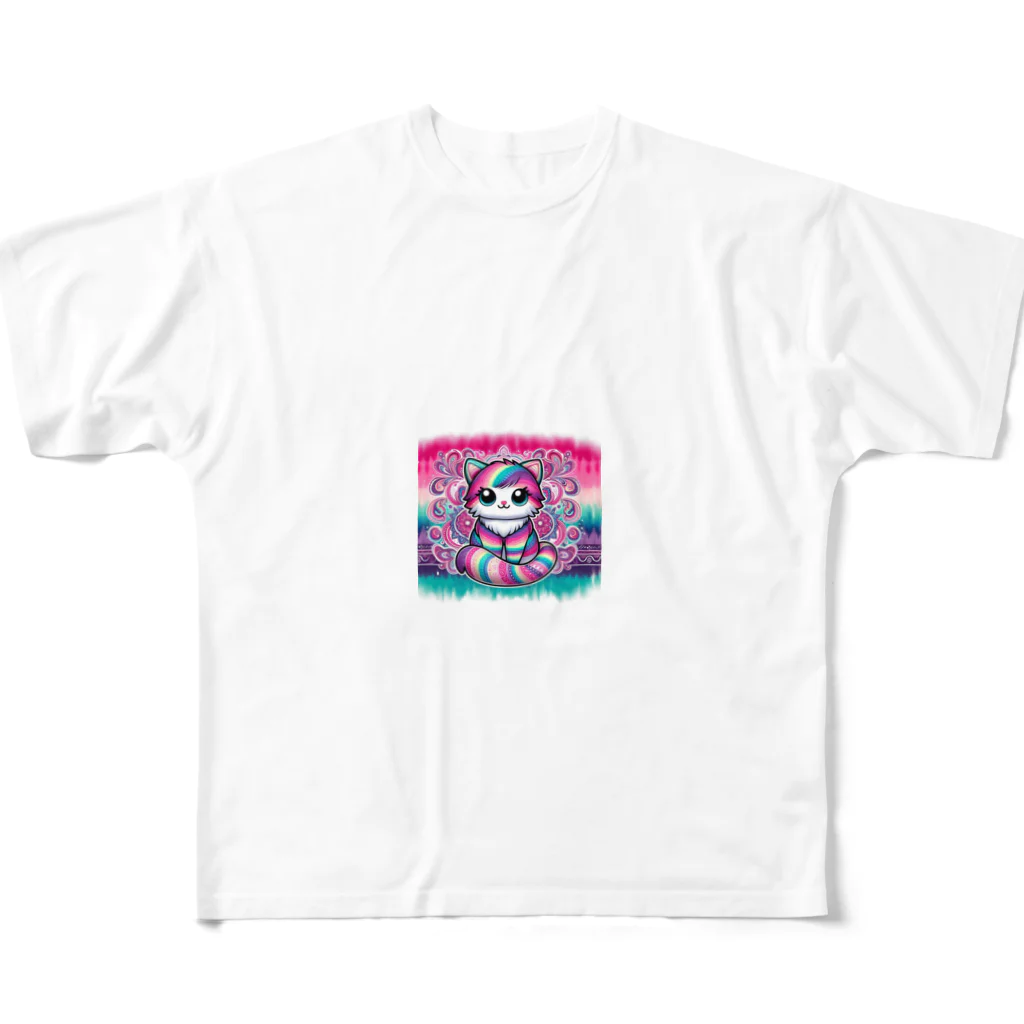 マヤーのキャットアイ All-Over Print T-Shirt