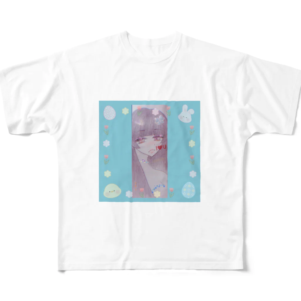 りゅ姫愛 Ｌｙｕｋｉａ🖤*･°のぐろーざちん♡ All-Over Print T-Shirt