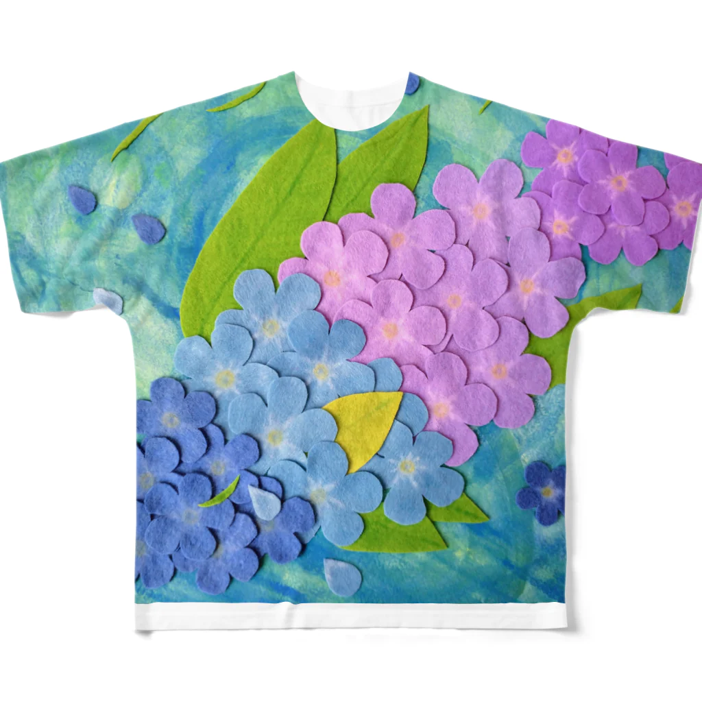 つぎの勿忘草　ワスレナグサ All-Over Print T-Shirt