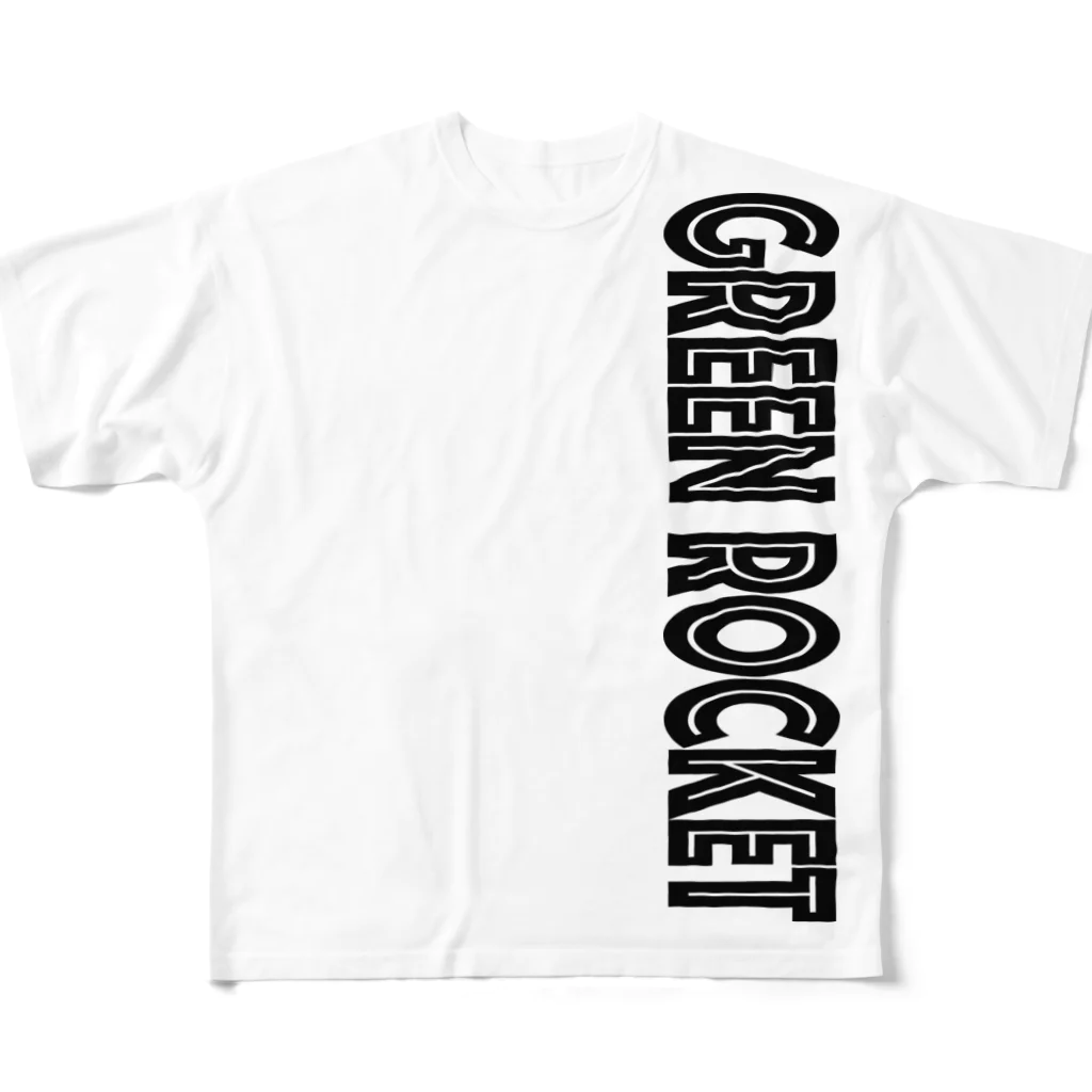 GREEN ROCKETのTシャツ(ロゴBIG) All-Over Print T-Shirt