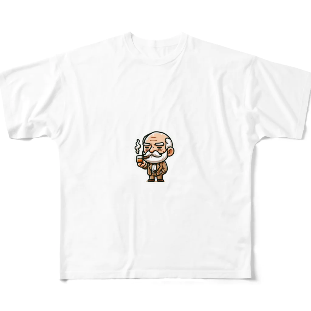 trypsin8080のアメリカンBBQのかわいいキャラクター　スモーキー・サム All-Over Print T-Shirt