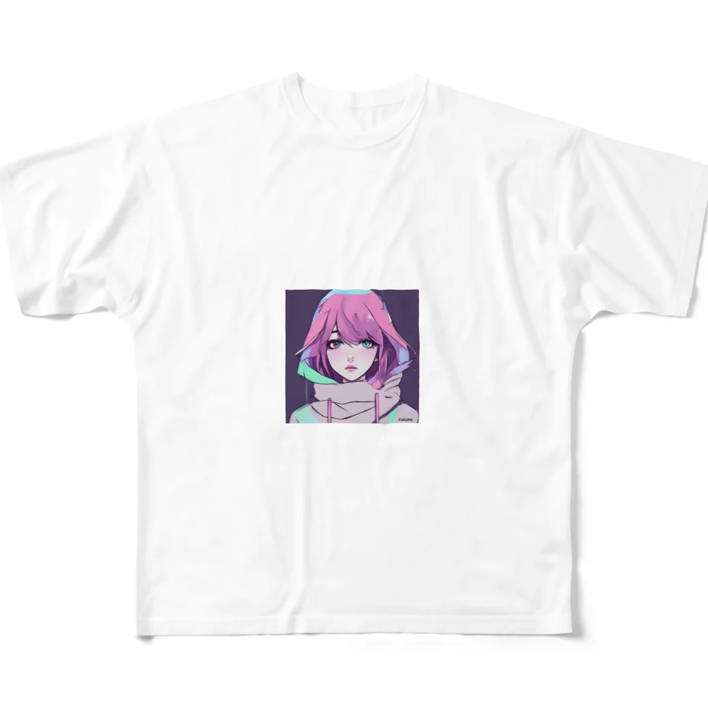 近未来美少女「オッドアイ」の近未来美少女「オッドアイ」 All-Over Print T-Shirt