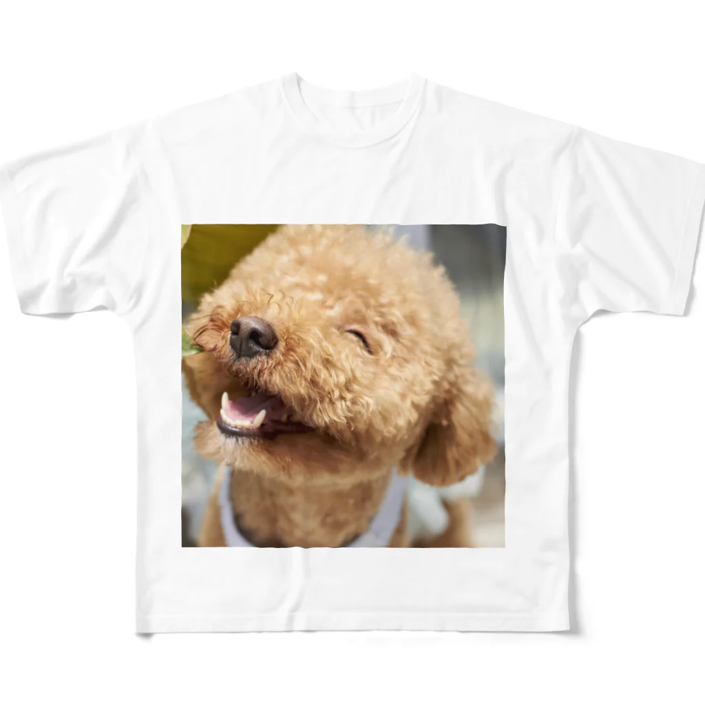 あすたんしょっぷのにっこにこわんわん フルグラフィックTシャツ