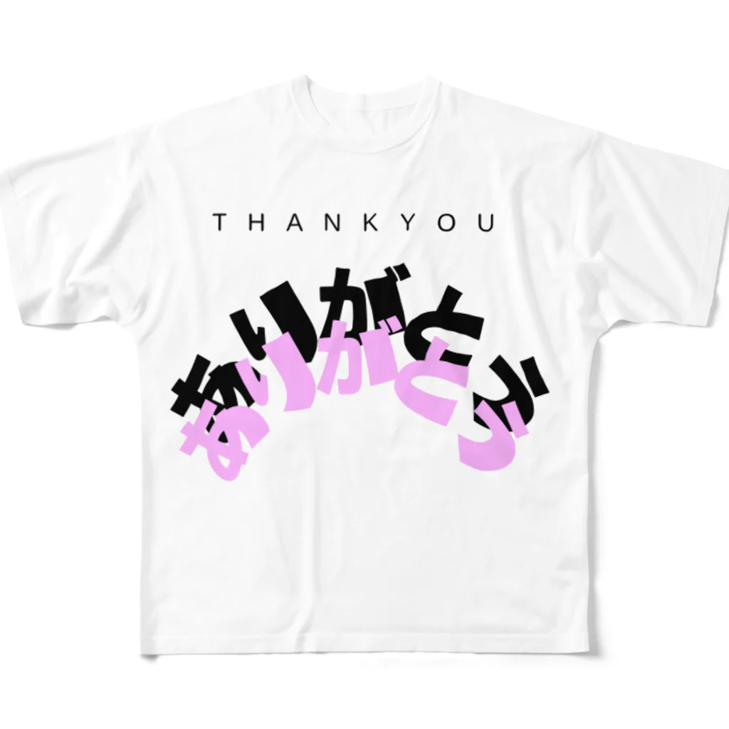 JoyfulMomentsCraftsのありがとうの魔法　ー The Magic of Thank You ー フルグラフィックTシャツ