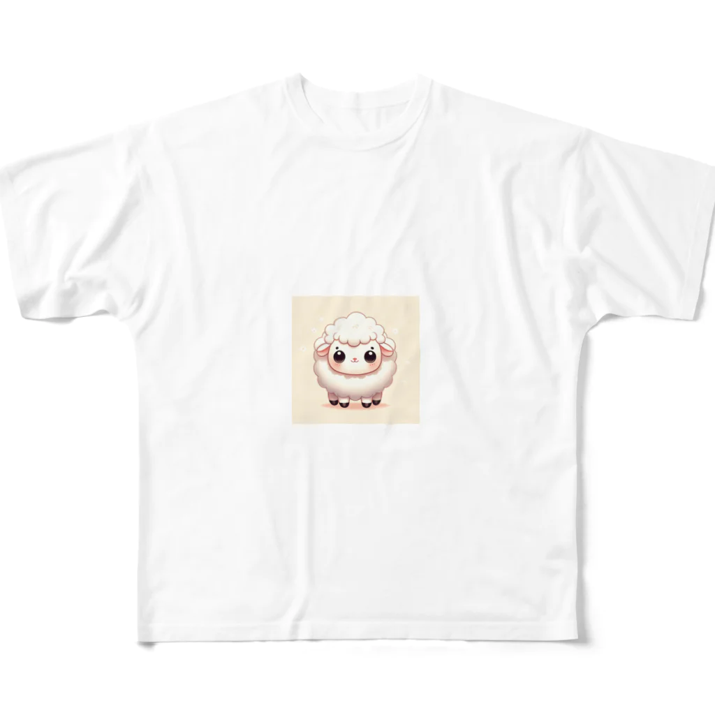 もふもふしたいの干支の羊ちゃん01 All-Over Print T-Shirt