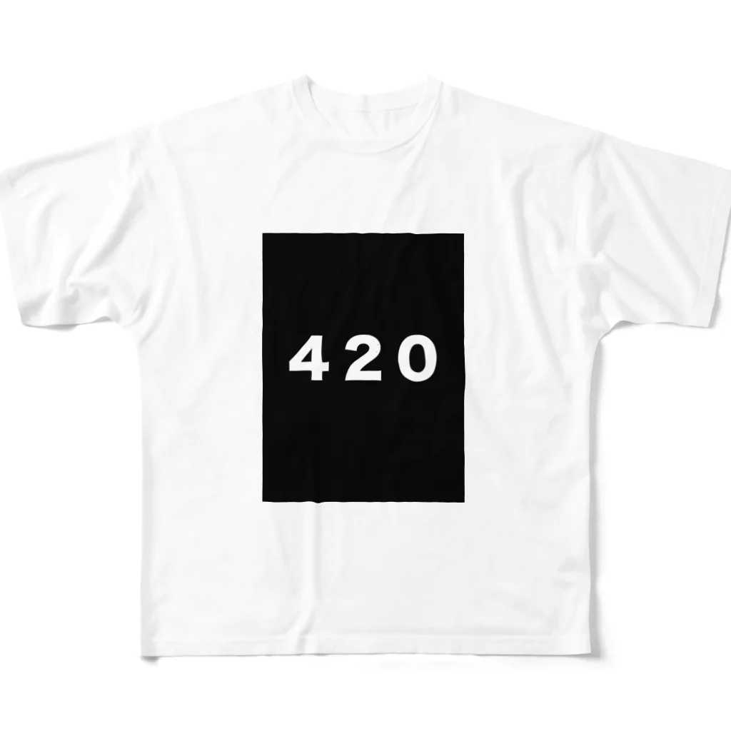 High!?の420/ All-Over Print T-Shirt