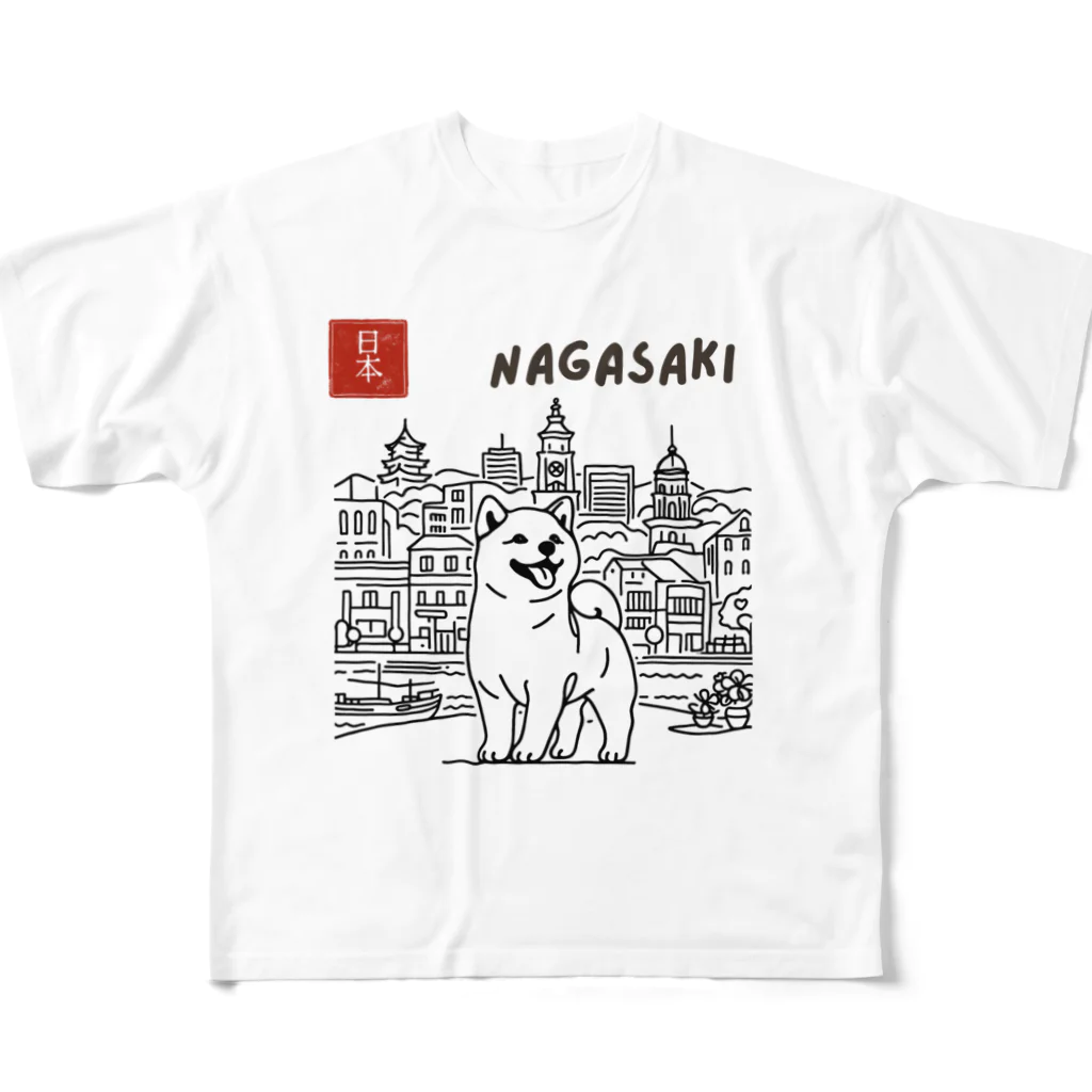 ShibaShibaのShibaShiba フルグラフィックTシャツ