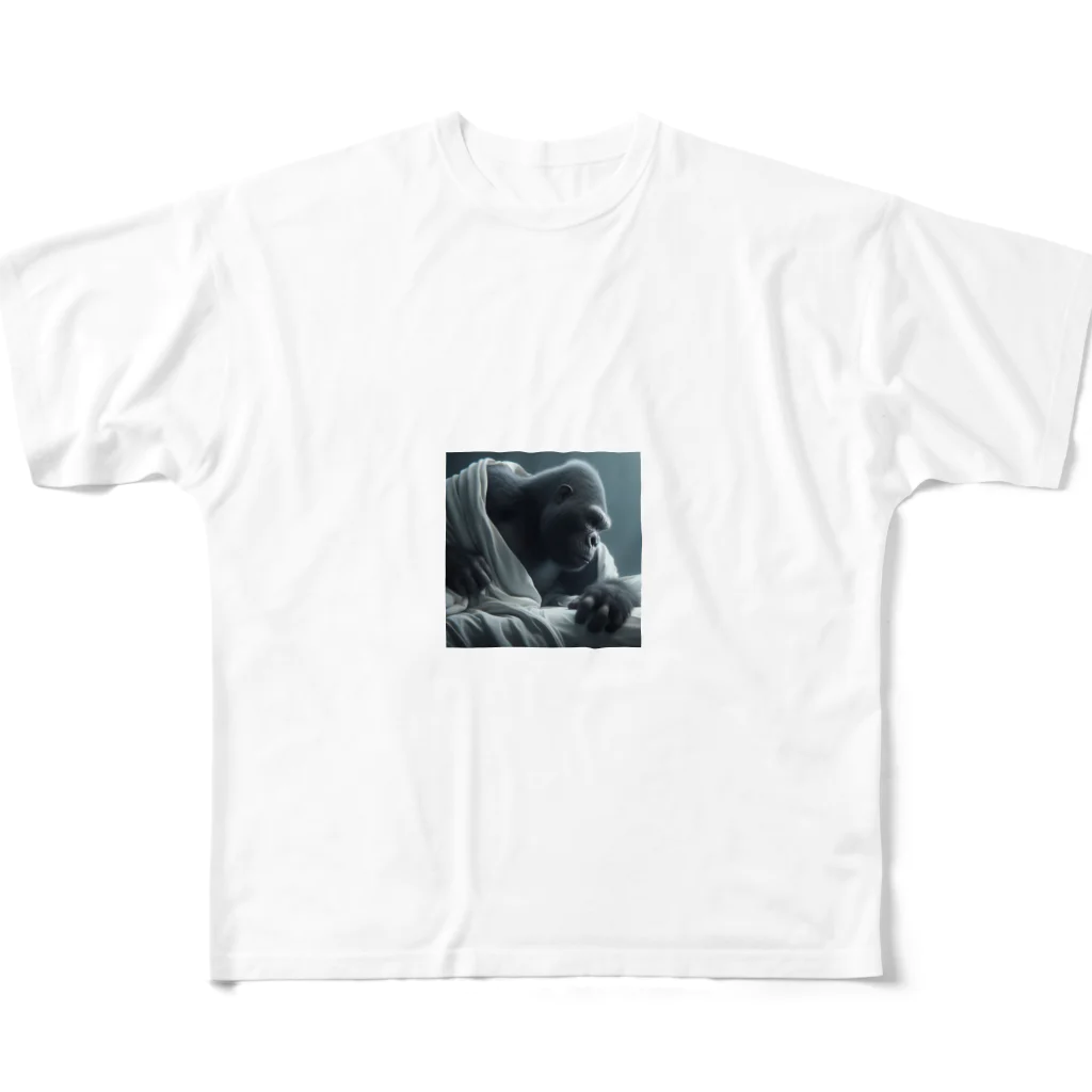 namidamakiのゴリラ起床 All-Over Print T-Shirt