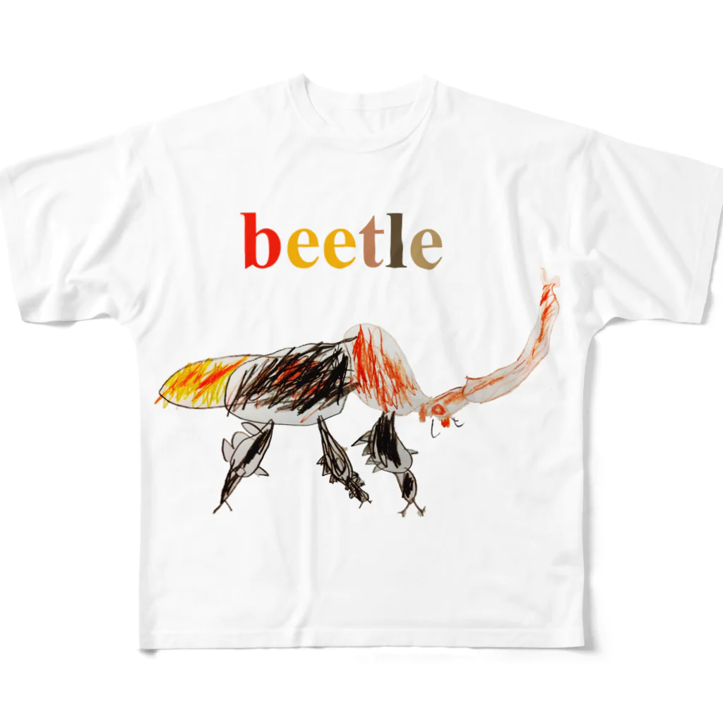 eri_sakuのbeetle All-Over Print T-Shirt