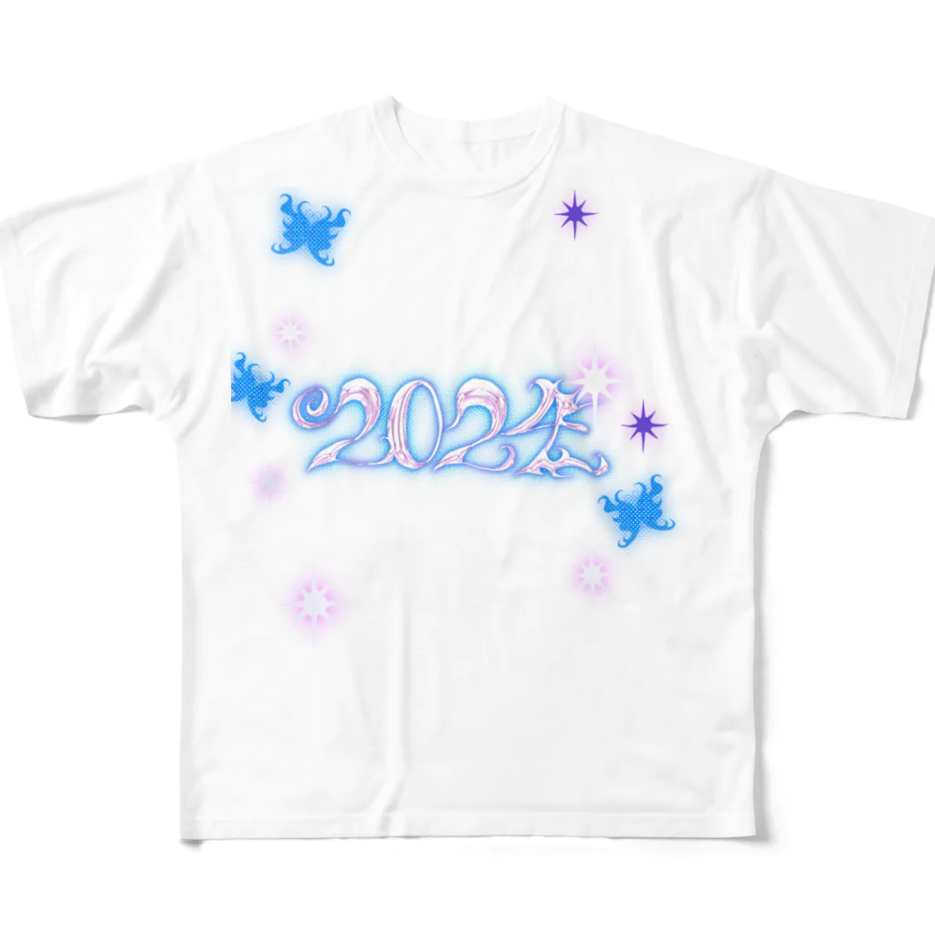 ちょこっぷの2024 開運 ！！ All-Over Print T-Shirt