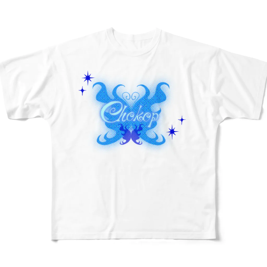 ちょこっぷのちょこっぷ オリジナル ロゴ グッズ🦋 フルグラフィックTシャツ