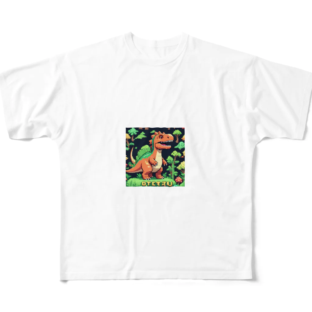 OTIRUBUTUBUTUのオロチ恐竜 All-Over Print T-Shirt