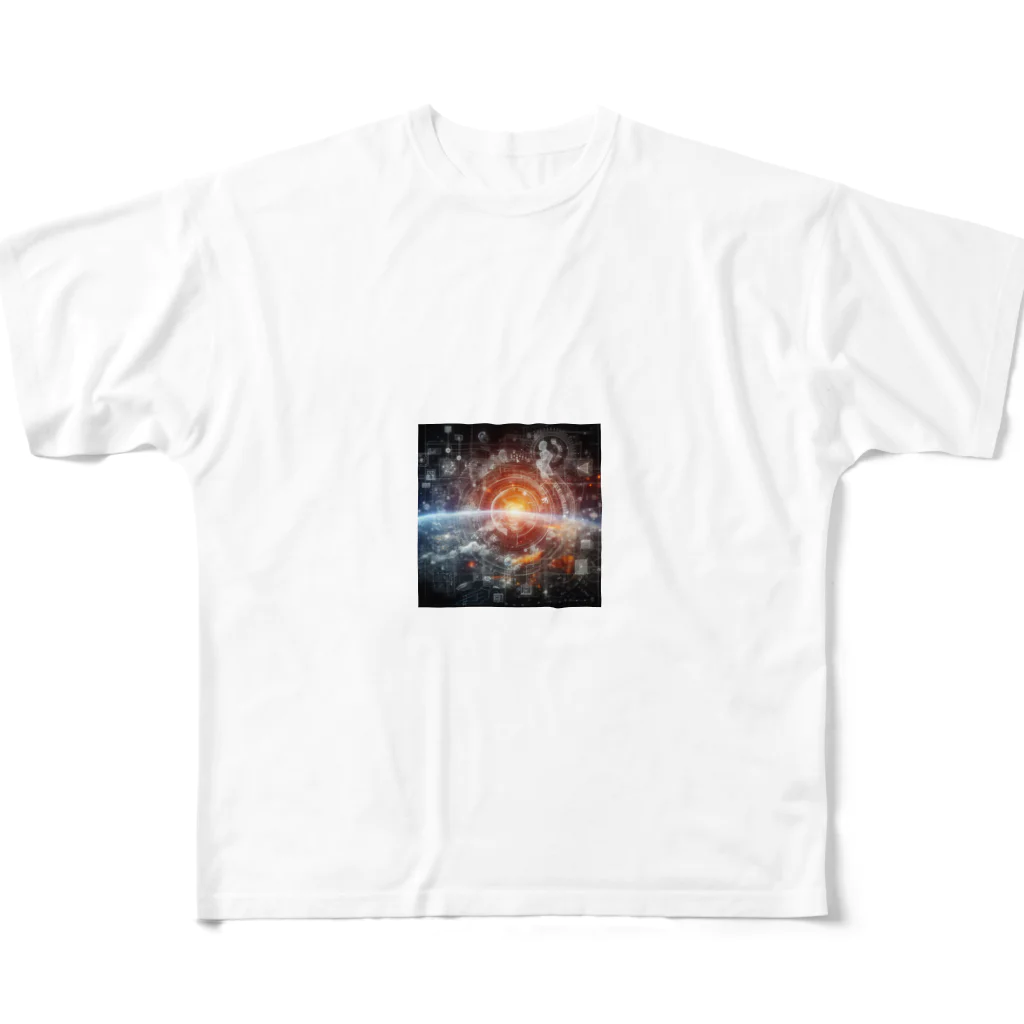 蕪式会社NEETの幾何学 All-Over Print T-Shirt