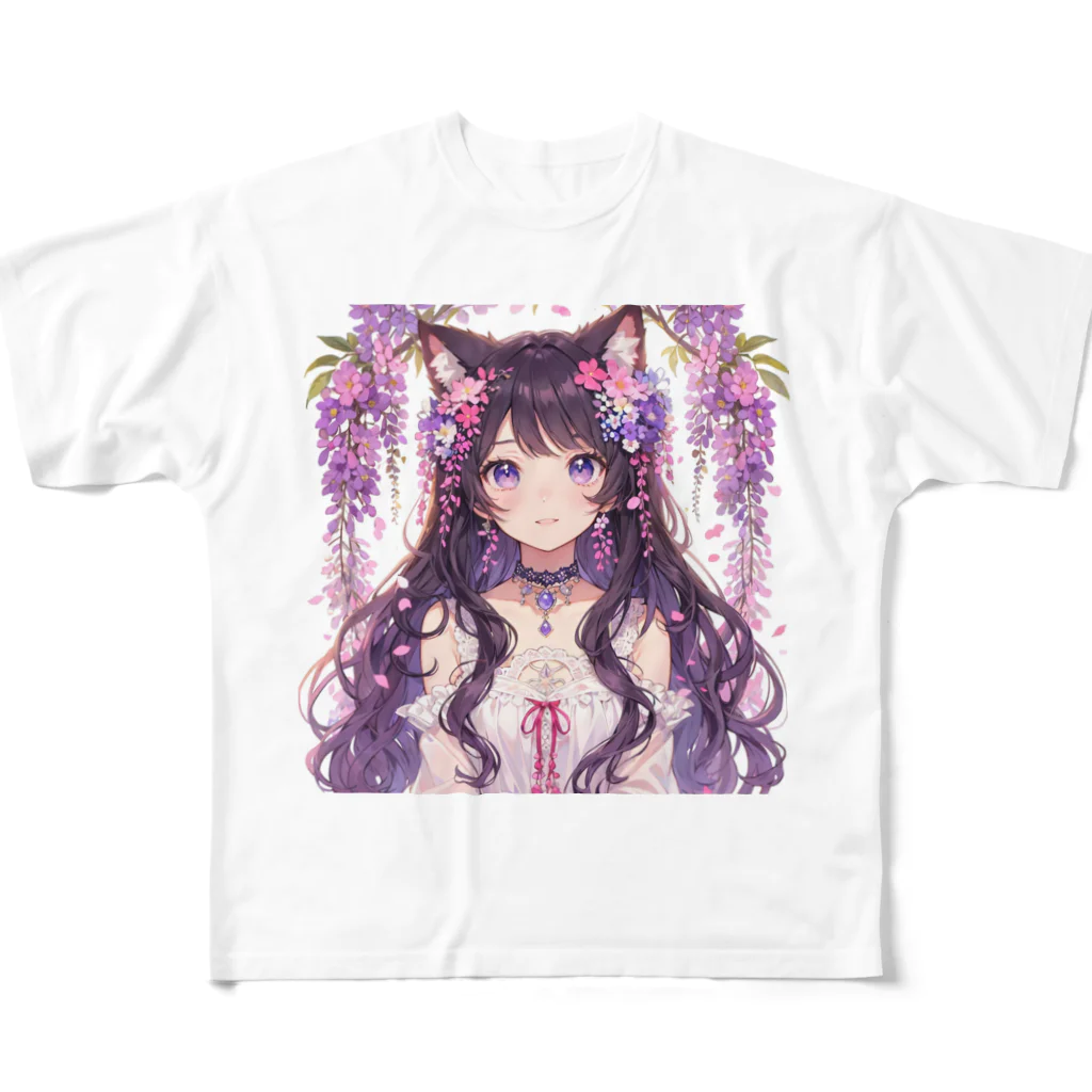 yos-1292583のねこニコばん All-Over Print T-Shirt