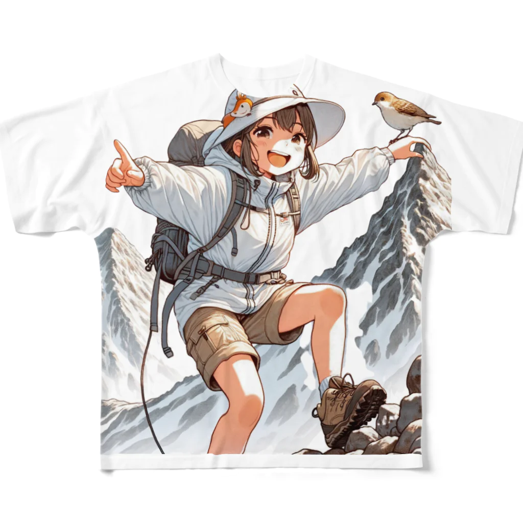 チェリモヤの山ガール 07 フルグラフィックTシャツ