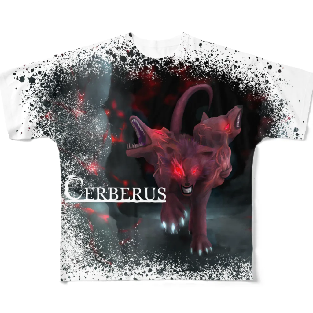 REDMOON_SAPPOROの魔獣ケルベロス（冥界の入口） All-Over Print T-Shirt