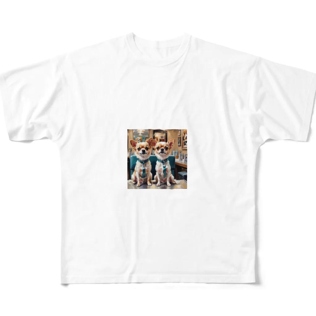 kilkoameaのおめかしチワワ All-Over Print T-Shirt
