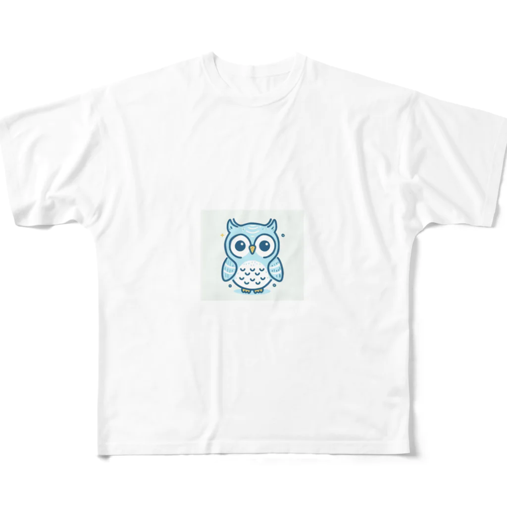 strawberry168の可愛いフクロウのキャラクターグッズです All-Over Print T-Shirt