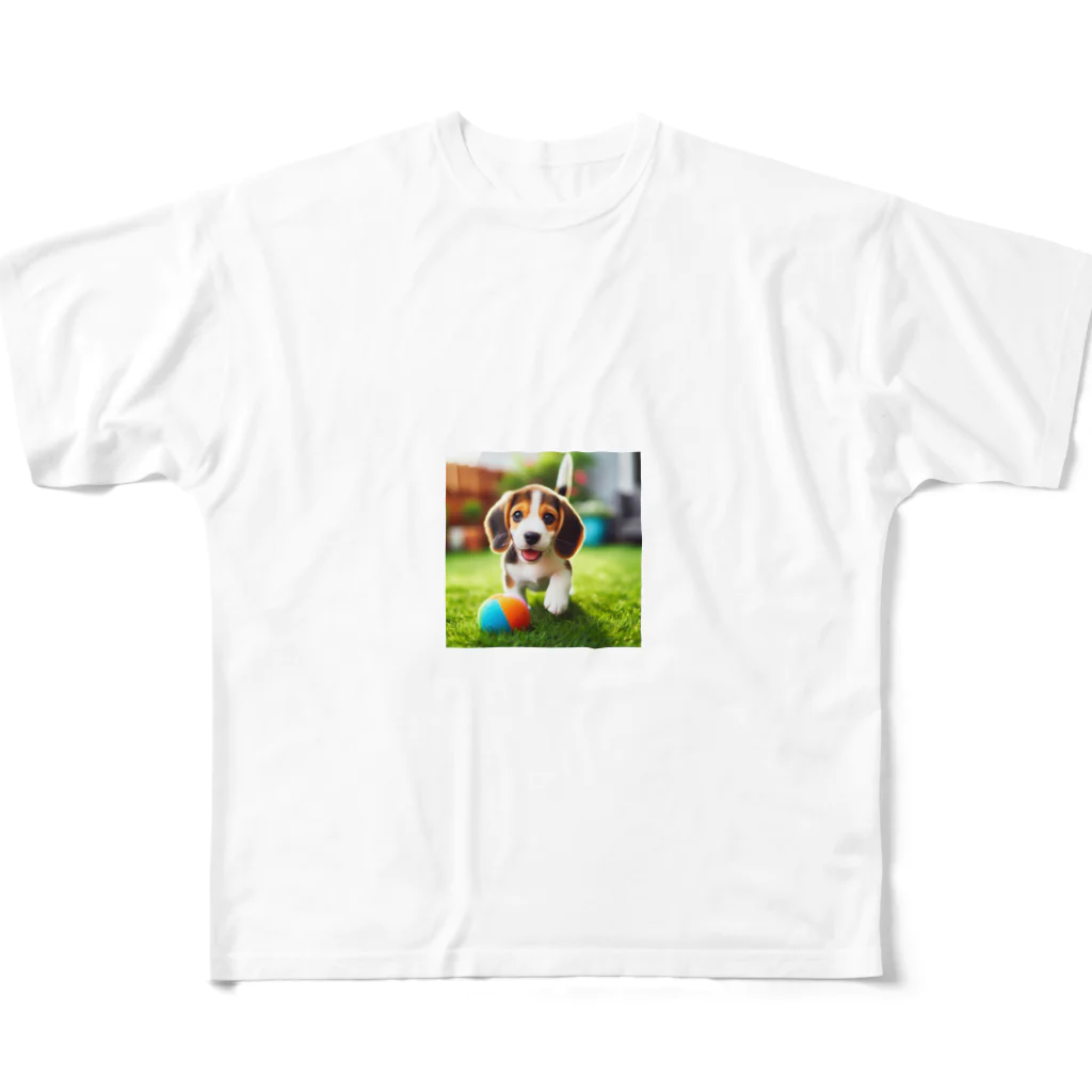 カジノ屋のビーグル犬キキちゃん All-Over Print T-Shirt