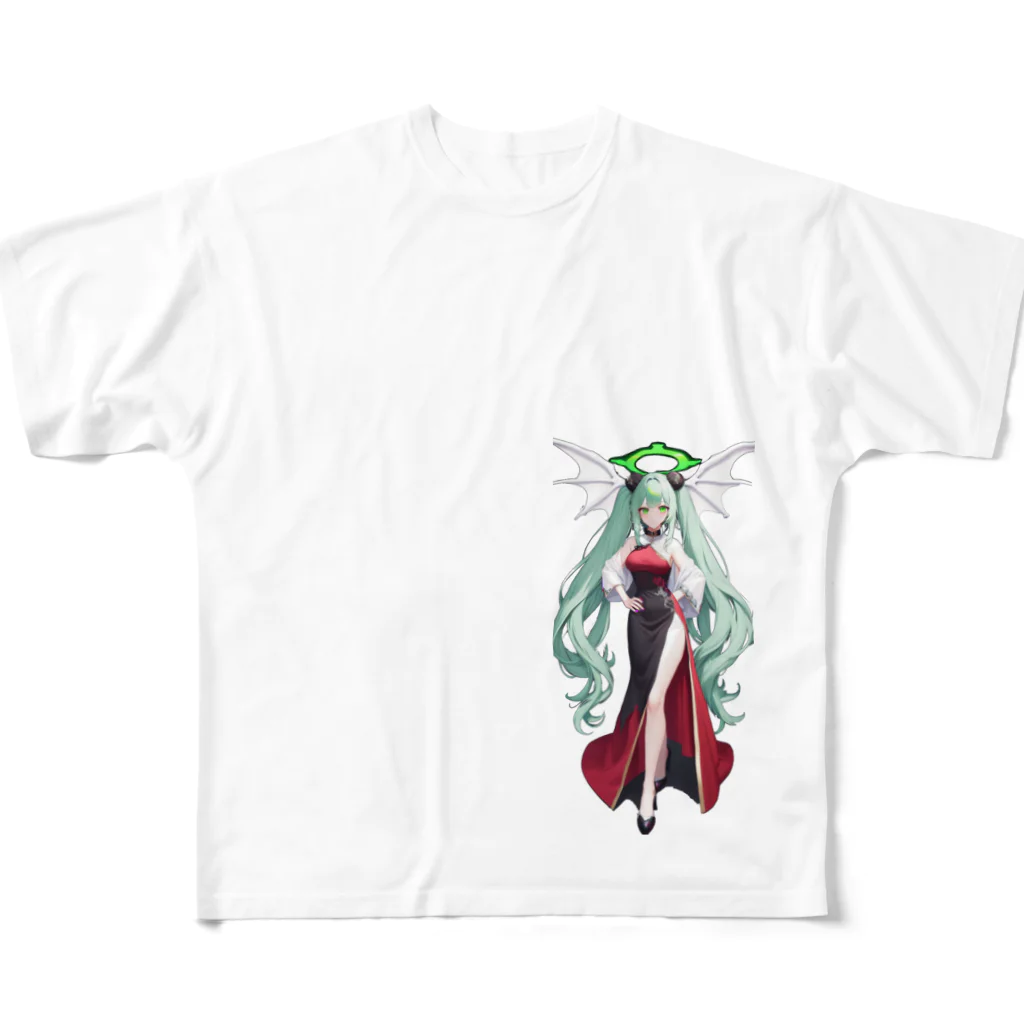 momonekokoの天使降臨 All-Over Print T-Shirt