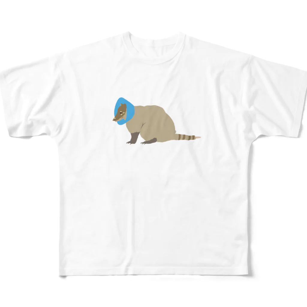 こよみのおえかきのお大事に。アカハナグマさん。 All-Over Print T-Shirt