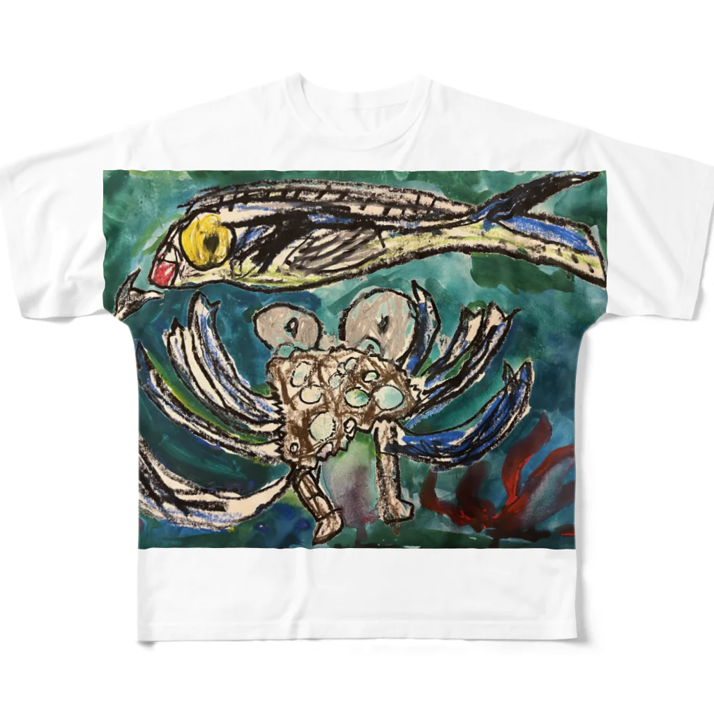 ちよかこ🕊️のおさかに All-Over Print T-Shirt