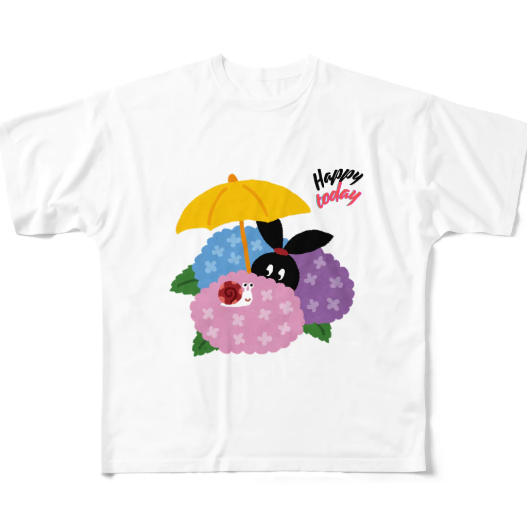 るんるんshopのあじさい All-Over Print T-Shirt